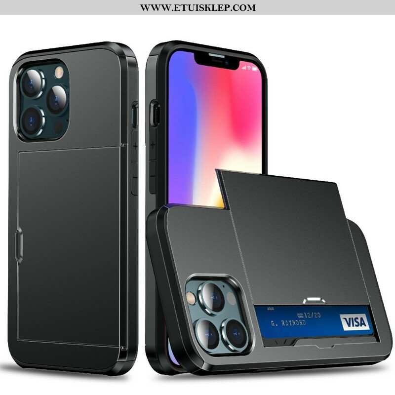 Etui do iPhone 13 Pro Max Posiadacz Karty Z Zamkiem Błyskawicznym